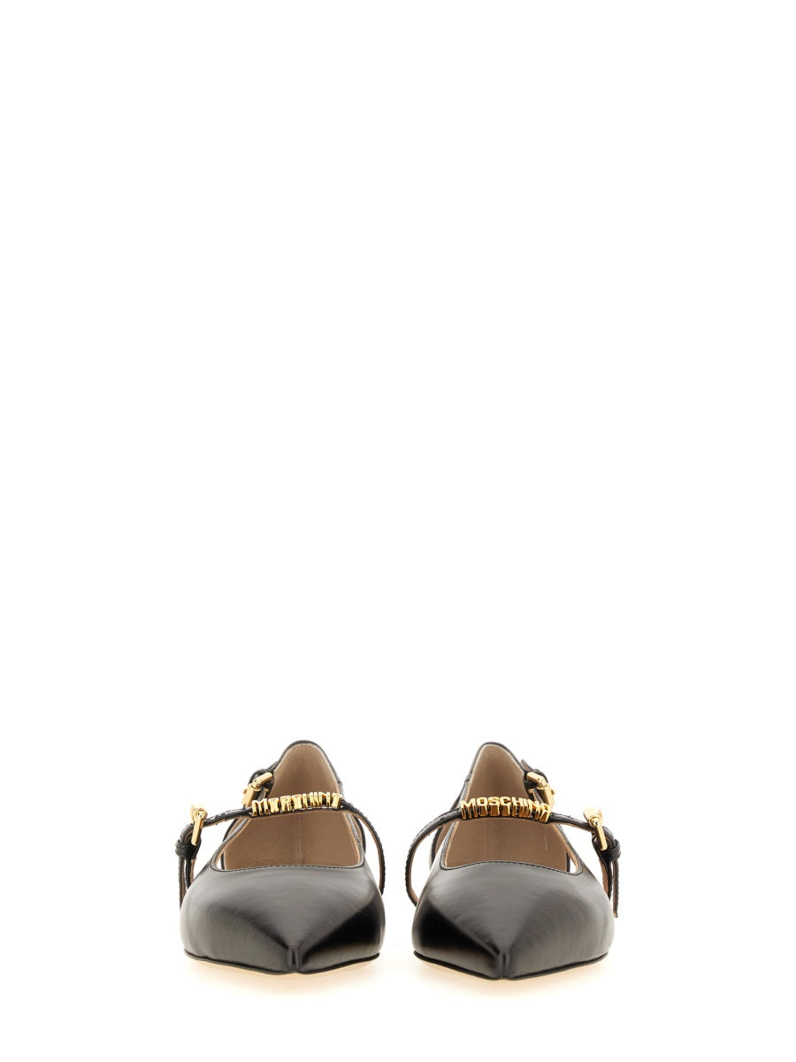 Moschino Flat Shoes - Black | Wanan Luxury
