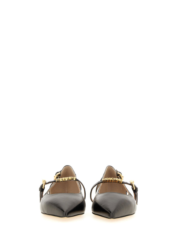 Moschino Flat Shoes - Black | Wanan Luxury