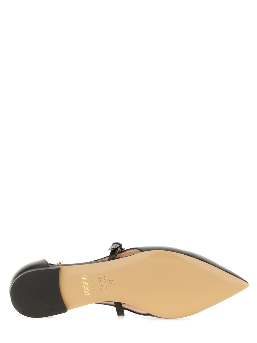 Moschino Flat Shoes - Black | Wanan Luxury