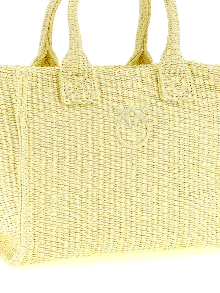 Pinko Beach Tote Bag - Yellow | 0a213f450437cb98c28bdfdf4e5dfcf762e66321