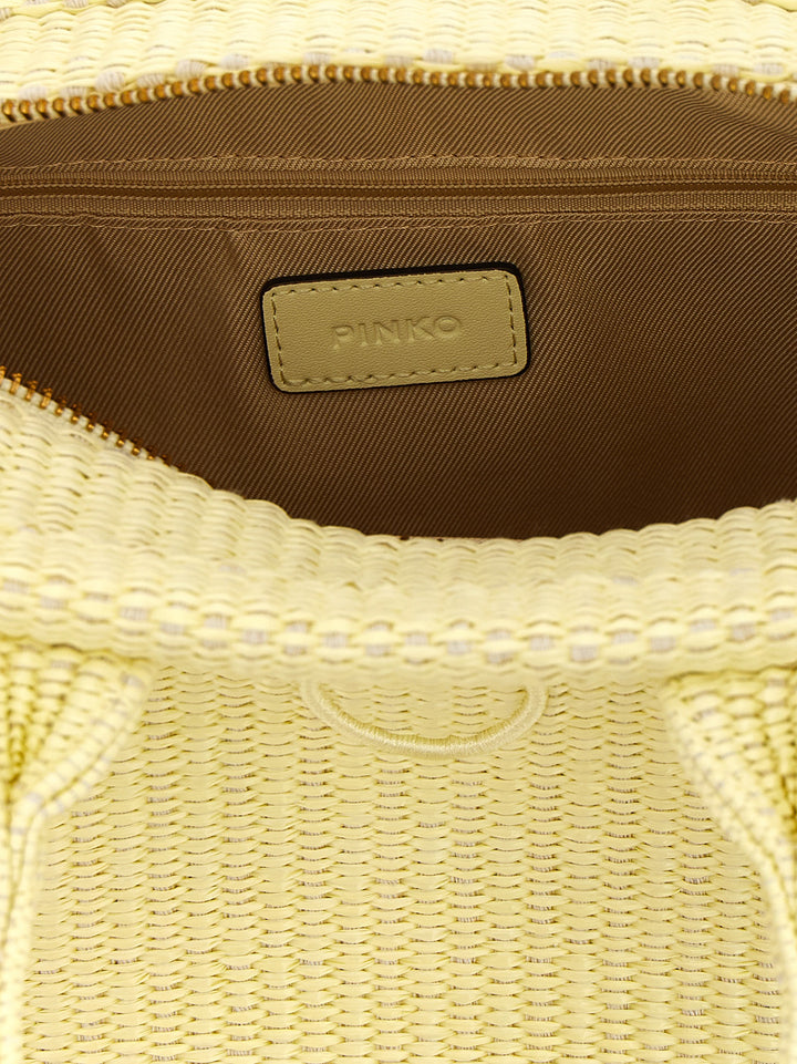 Pinko Beach Tote Bag - Yellow | 37da9a83c9f122f5481b6adb77ad2bfd3fa710ff