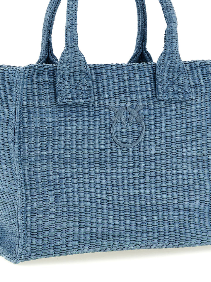 Pinko Beach Tote Bag - Light Blue | 81049515442d27fd17794ee2702abeefd8f5e987