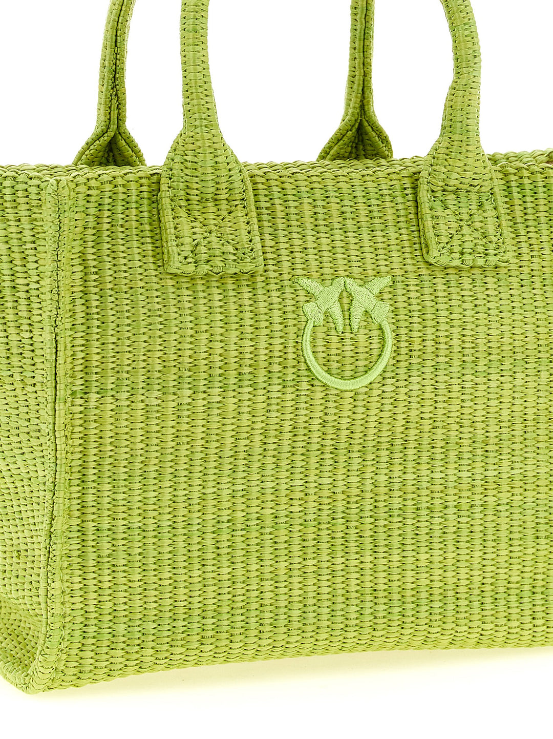 Pinko Beach Tote Bag - Green | 24869e3d24eda60be6728a9ca4019858e4147cf8