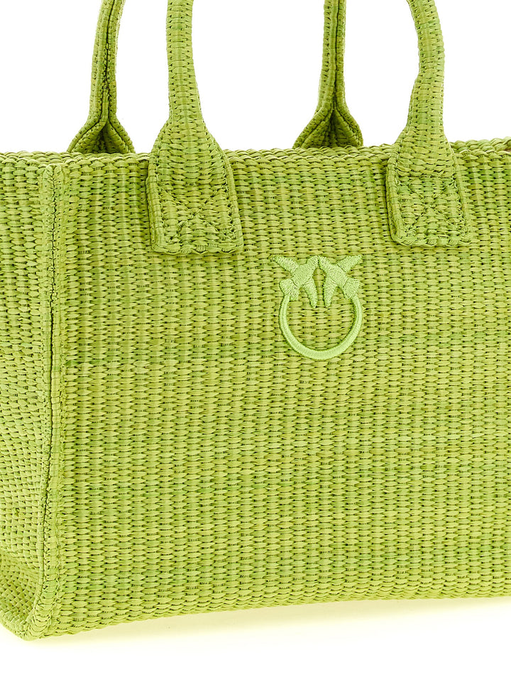 Pinko Beach Tote Bag - Green | 24869e3d24eda60be6728a9ca4019858e4147cf8