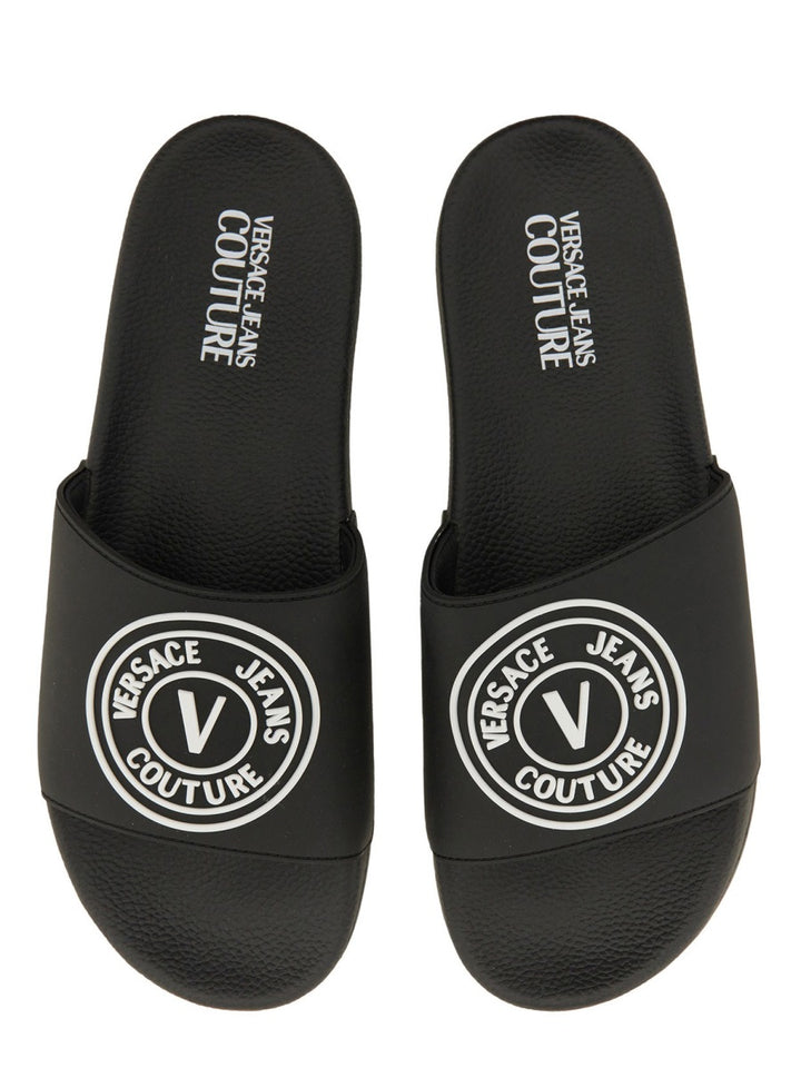 Versace Jeans Couture Sandals - Black | Wanan Luxury