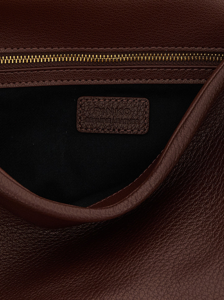 Pinko Love Birds Shoulder Bags - Brown | e8a0632b39aaeb46eb3485669fcebdbdaf6bfaec