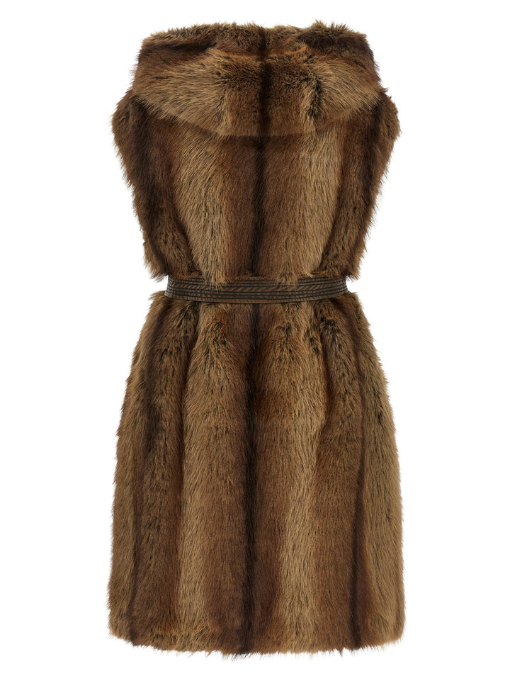 Pinko Galearis Fur - Brown | f87332faf06b7fa048d62626dad6b2c401168563
