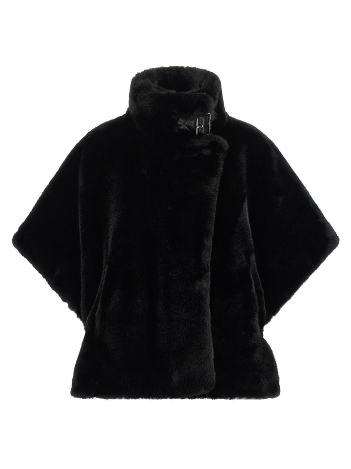 Pinko Cape Fur - Black | 9cabac23f7f5f931da289b7abb4f2c045f5fe1a1
