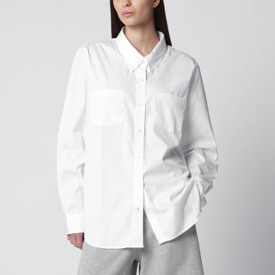 White Button-Down Cotton Shirt