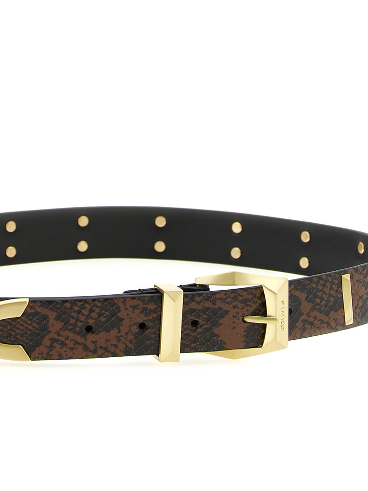 Pinko Python Print Belt Belts - Gray | d4e9d3aed7e61dcd4ce08bc01590e50dcc6e5067