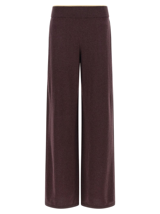 MéLange Knit Pants Purple