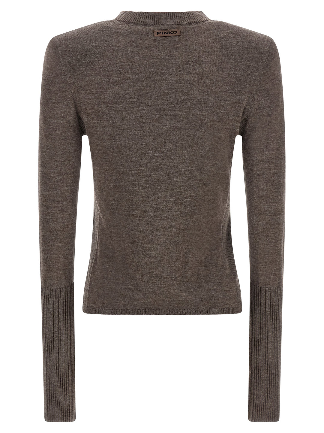 Pinko Padded Shoulder Sweater Sweaters and Cardigans - Brown | 5b103e01bcb90d4722b995b5f9ea26a538773136