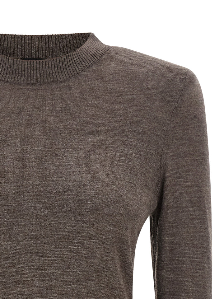 Pinko Padded Shoulder Sweater Sweaters and Cardigans - Brown | 85125cb87068ca76a5439bc5d3f8c633886eeaa4