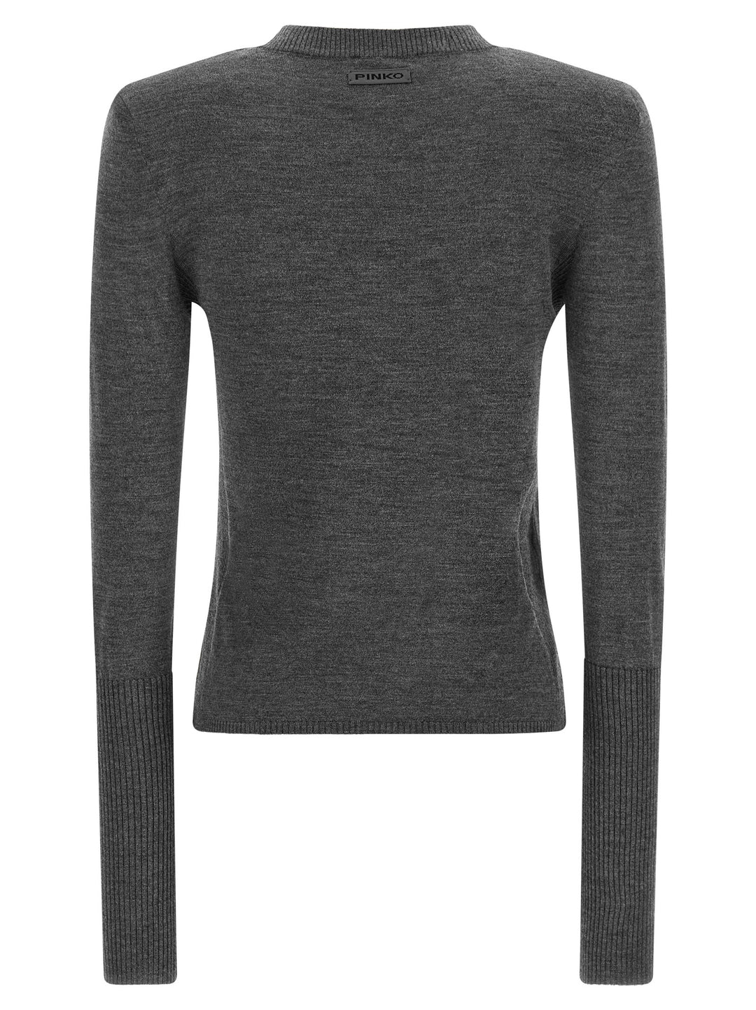 Pinko Padded Shoulder Sweater Sweaters and Cardigans - Gray | 35d25a83e3e7fe96eb1ea0eb034cbcdb3ea27c54