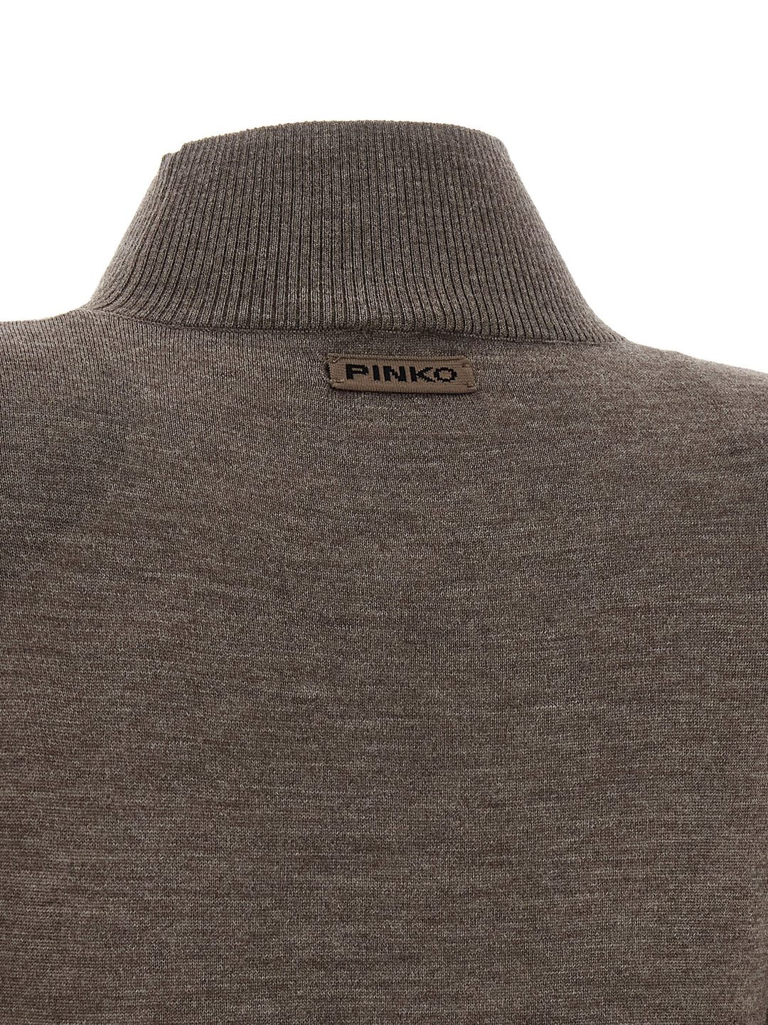 Pinko Turtleneck Dress Dresses - Beige | 35691fbf68c1f7b446f2627f62b899fb581d3ac6