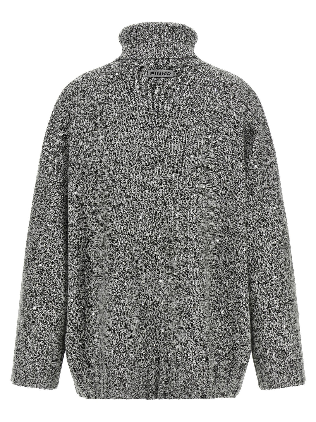 Pinko Crystal Turtleneck Sweater Sweaters and Cardigans - Gray | 114fb22187ba02450aac3076fffeb0f181edb667