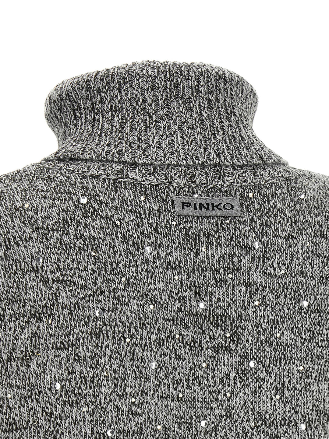 Pinko Crystal Turtleneck Sweater Sweaters and Cardigans - Gray | f2b99d3425a2a3da4e4e742409a72520c2951728
