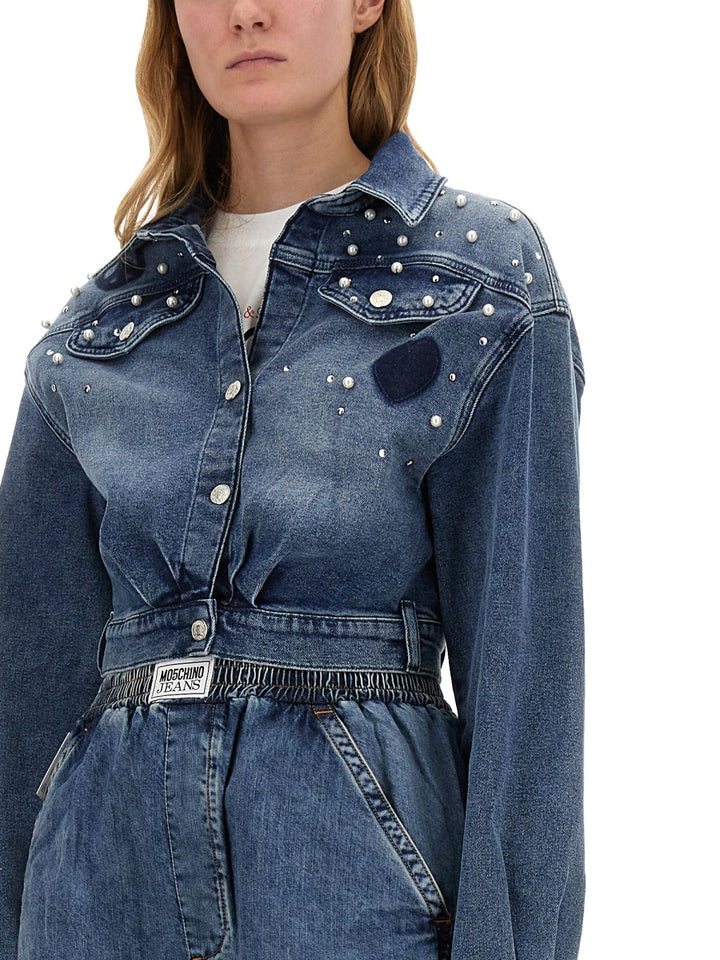 Moschino Jeans Shirts - Blue | Wanan Luxury