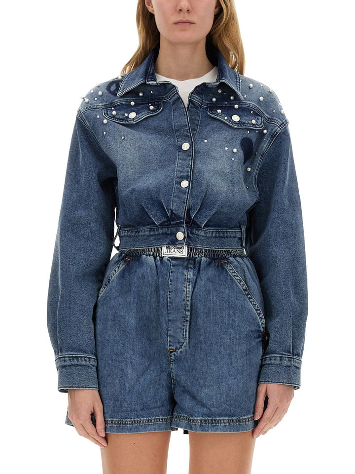 Moschino Jeans Shirts - Blue | Wanan Luxury