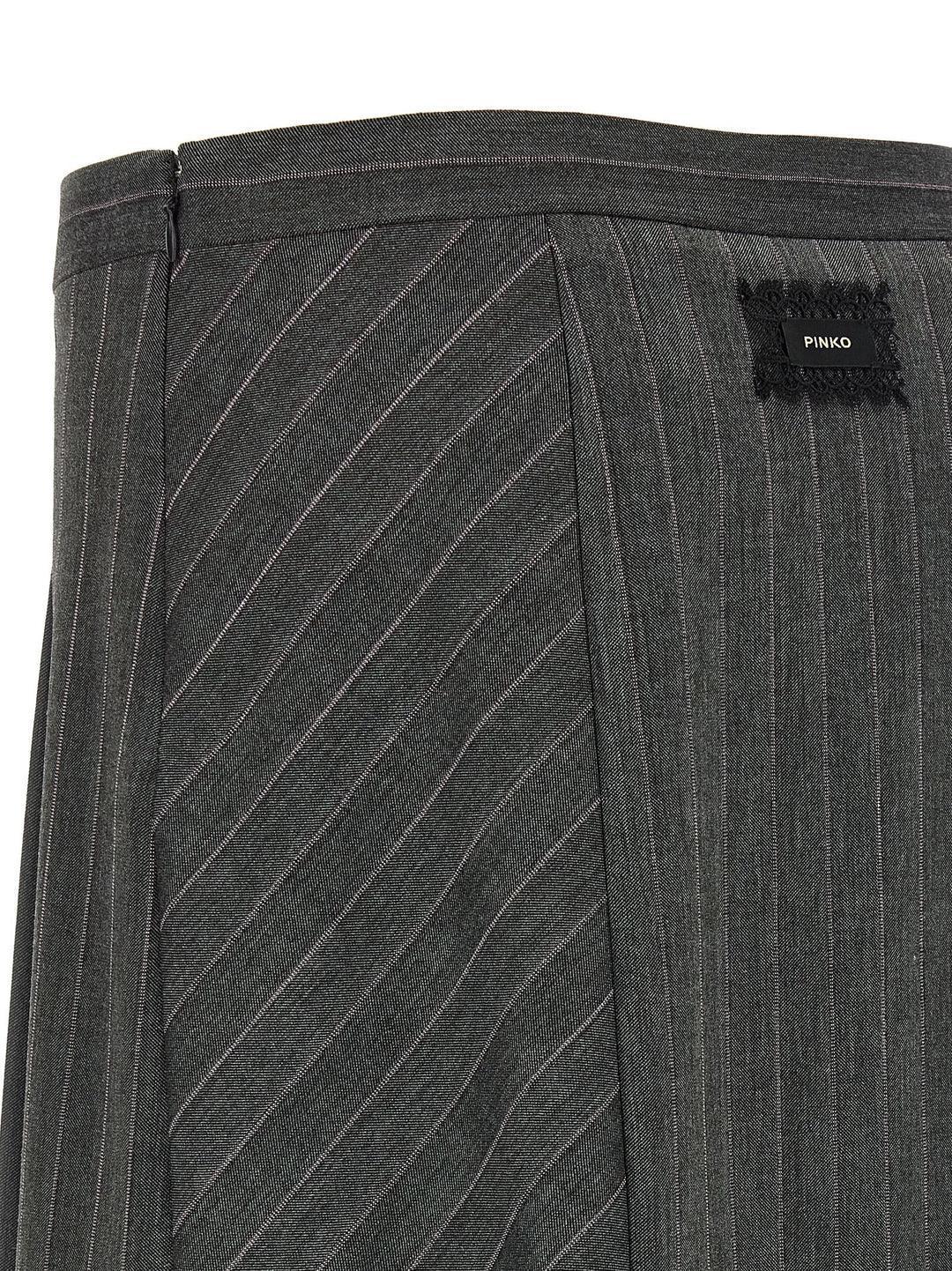 Pinko Pinstripe Skirt Skirts - Gray | 809679a1d22340f07b3152e5160d3b23a7437089