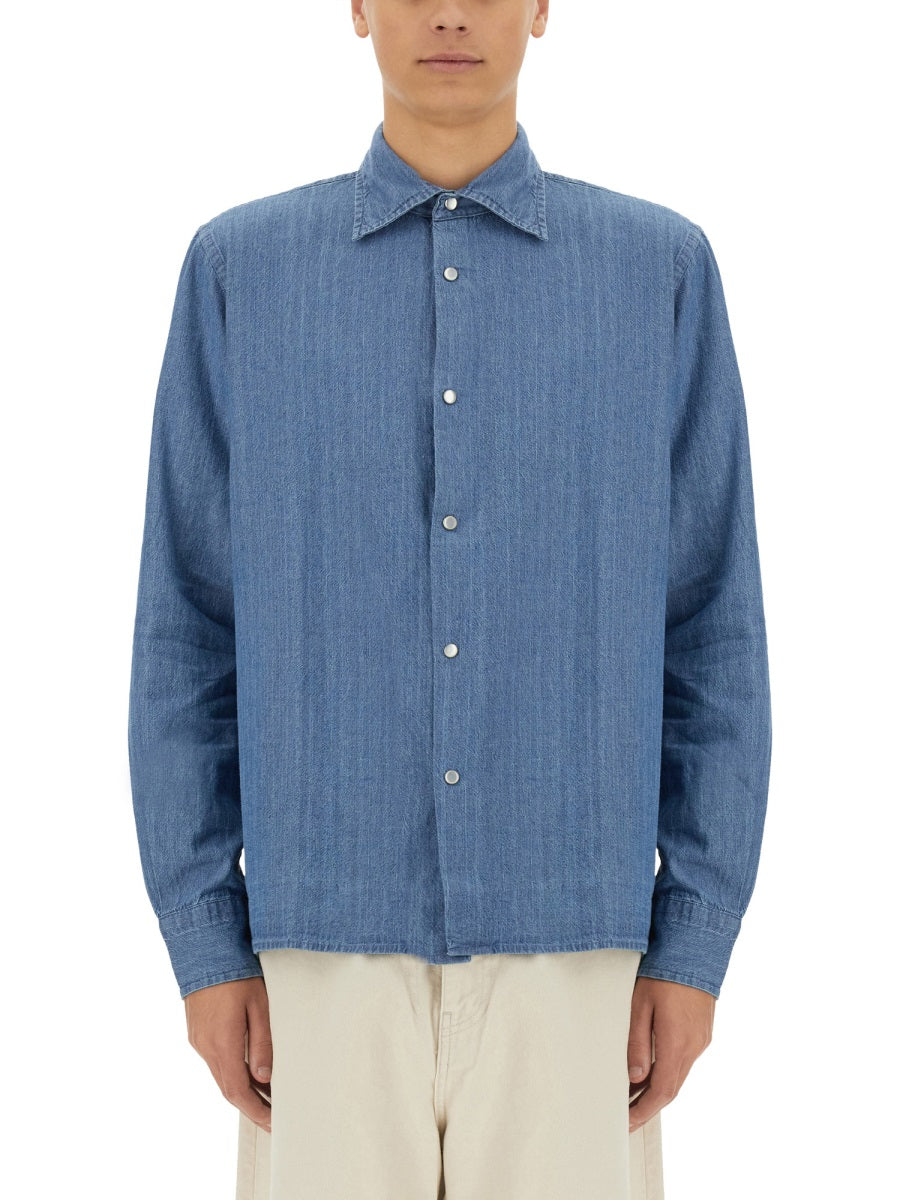 Aspesi Shirts - Blue | Wanan Luxury