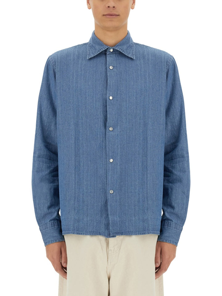 Aspesi Shirts - Blue | Wanan Luxury