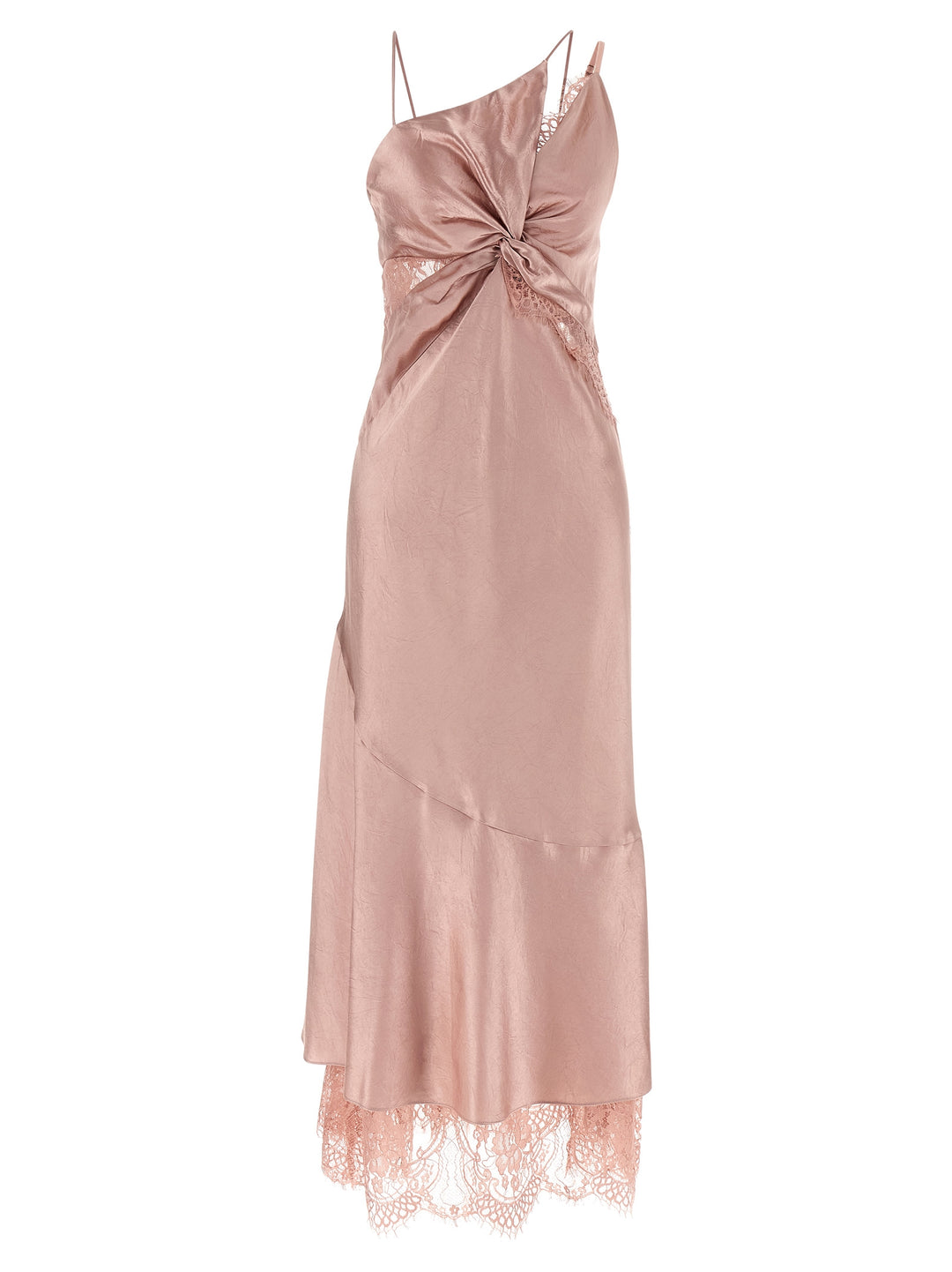 Pinko Satin And Lace Dress Dresses - Pink | 97198908f7b01fdf33f2f564b74d205729f9c643