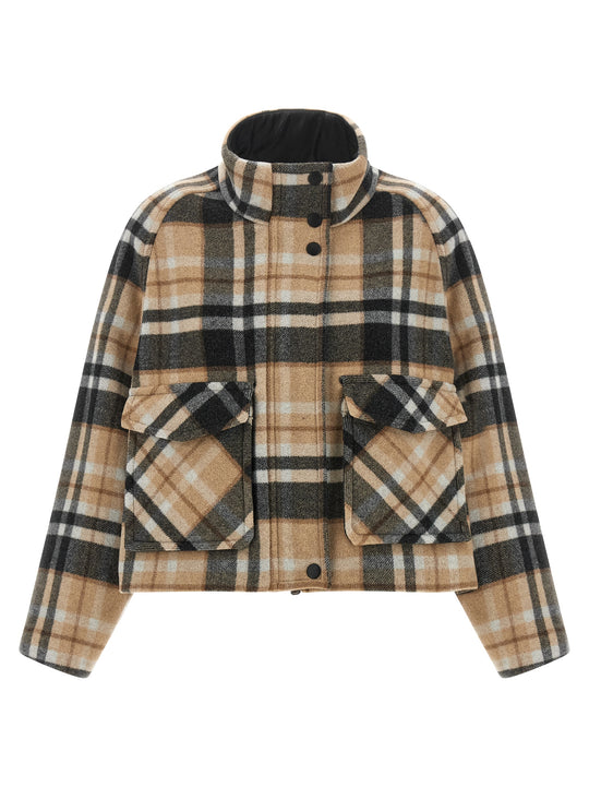 Caban Check Coats And Trench Coats Multicolor