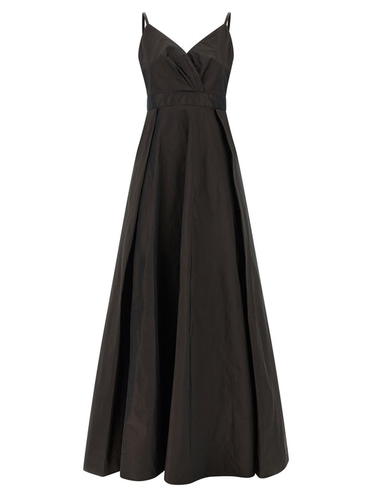 Maxi Dress With Bodice Dresses Brown
