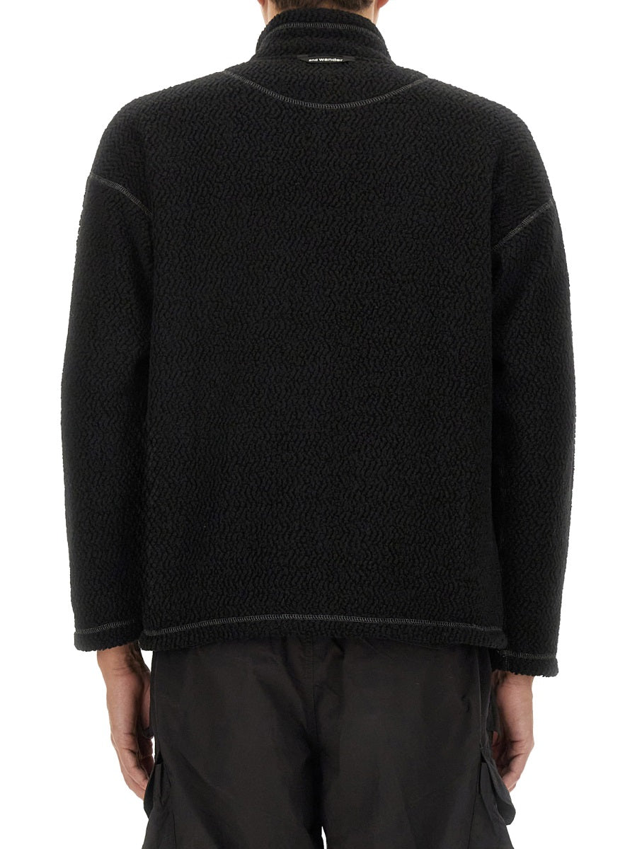 And Wander Sweatshirts - Black | Wanan Luxury