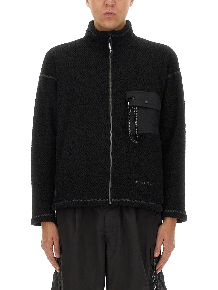 And Wander Sweatshirts - Black | Wanan Luxury