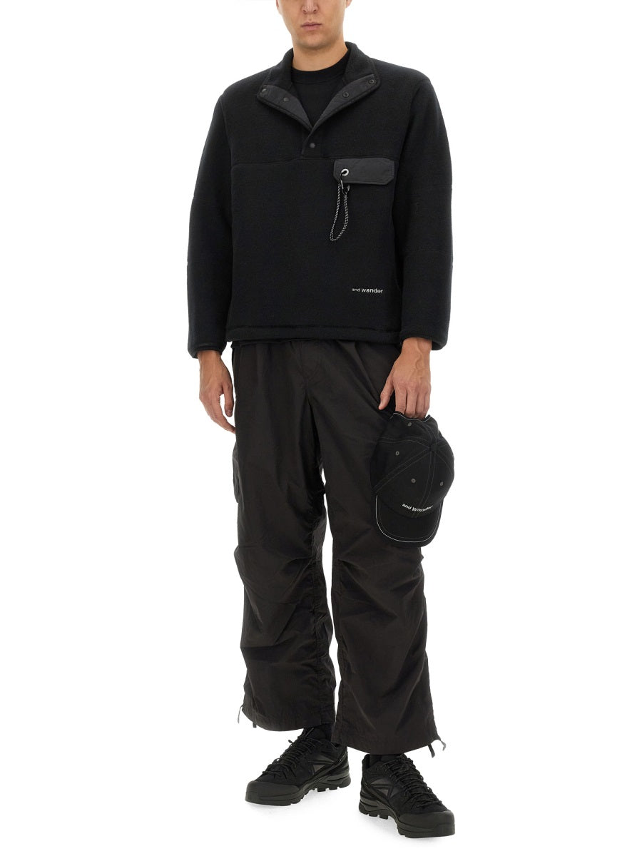 And Wander Sweatshirts - Black | Wanan Luxury