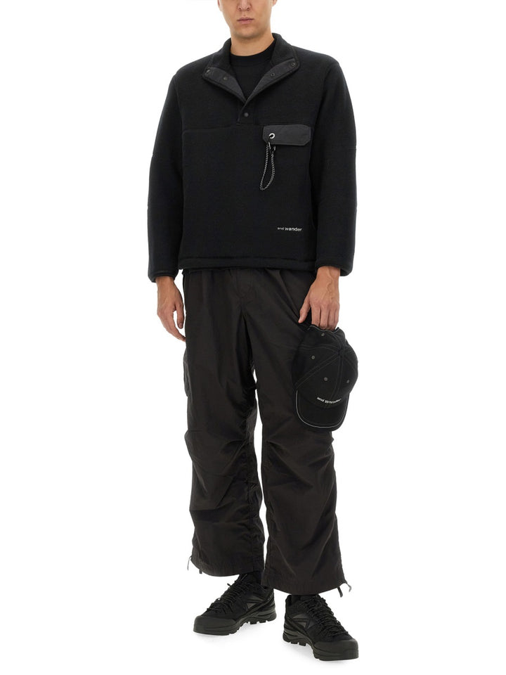 And Wander Sweatshirts - Black | Wanan Luxury