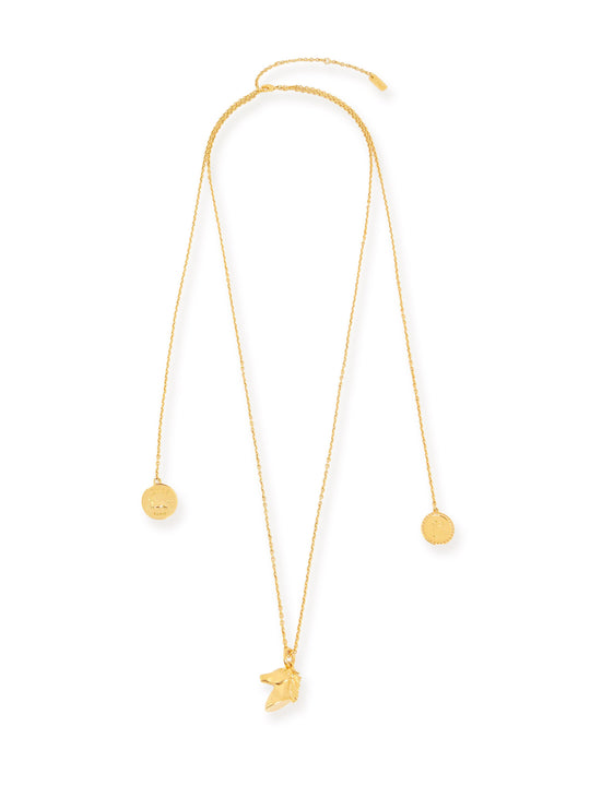 Chloé Charms Brass Necklace