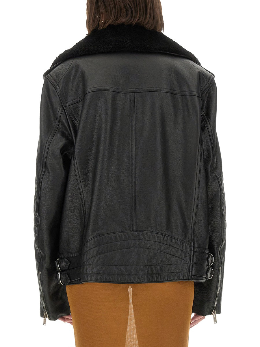 Saint Laurent Leather Jackets - Black | Wanan Luxury