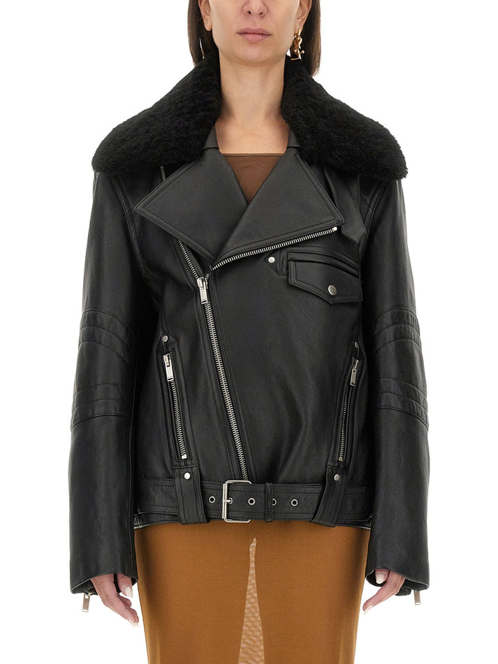 Saint Laurent Leather Jackets - Black | Wanan Luxury