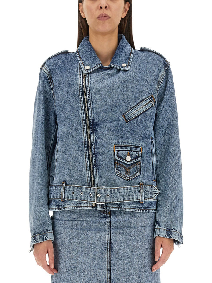 Moschino Jeans Jackets - Blue | Wanan Luxury