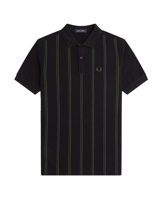 Striped Cotton Polo Shirt With Logo Embroidery