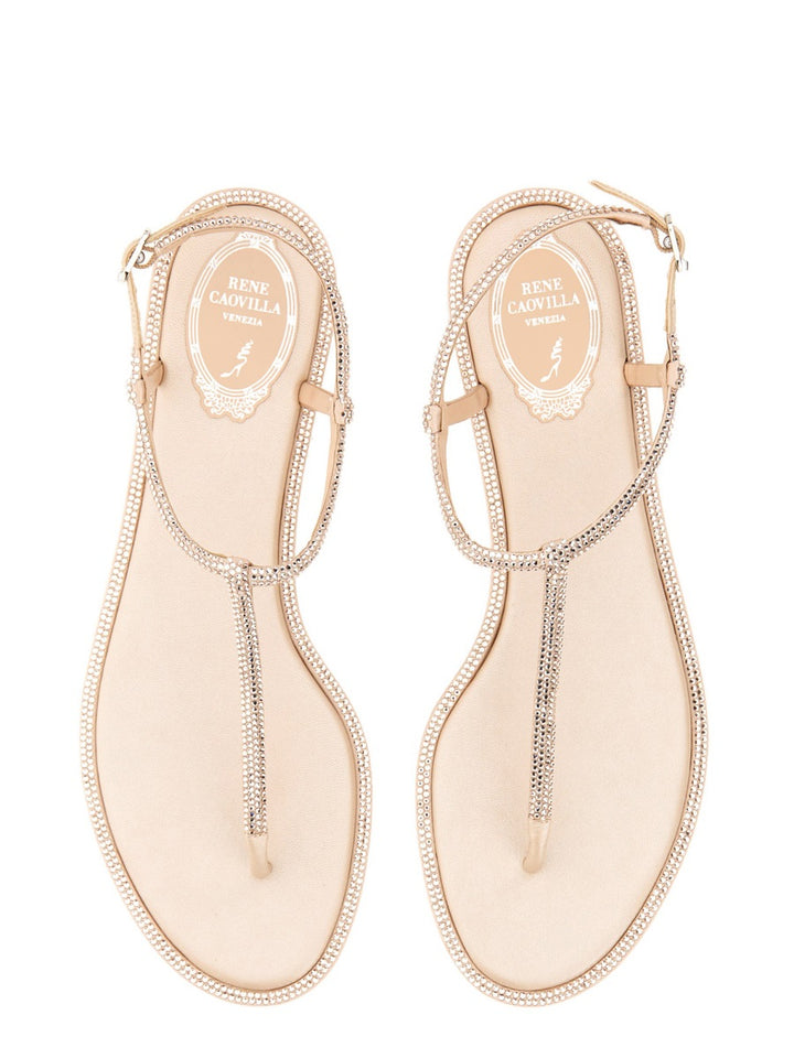 René Caovilla Sandals - Neutral | Wanan Luxury