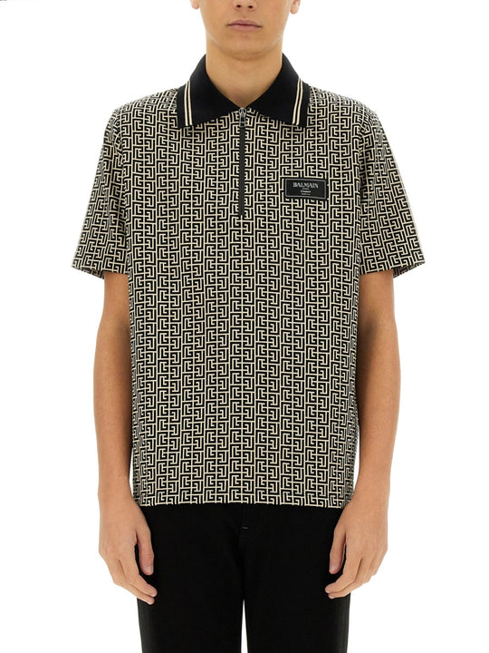 Polo Shirt With Monogram