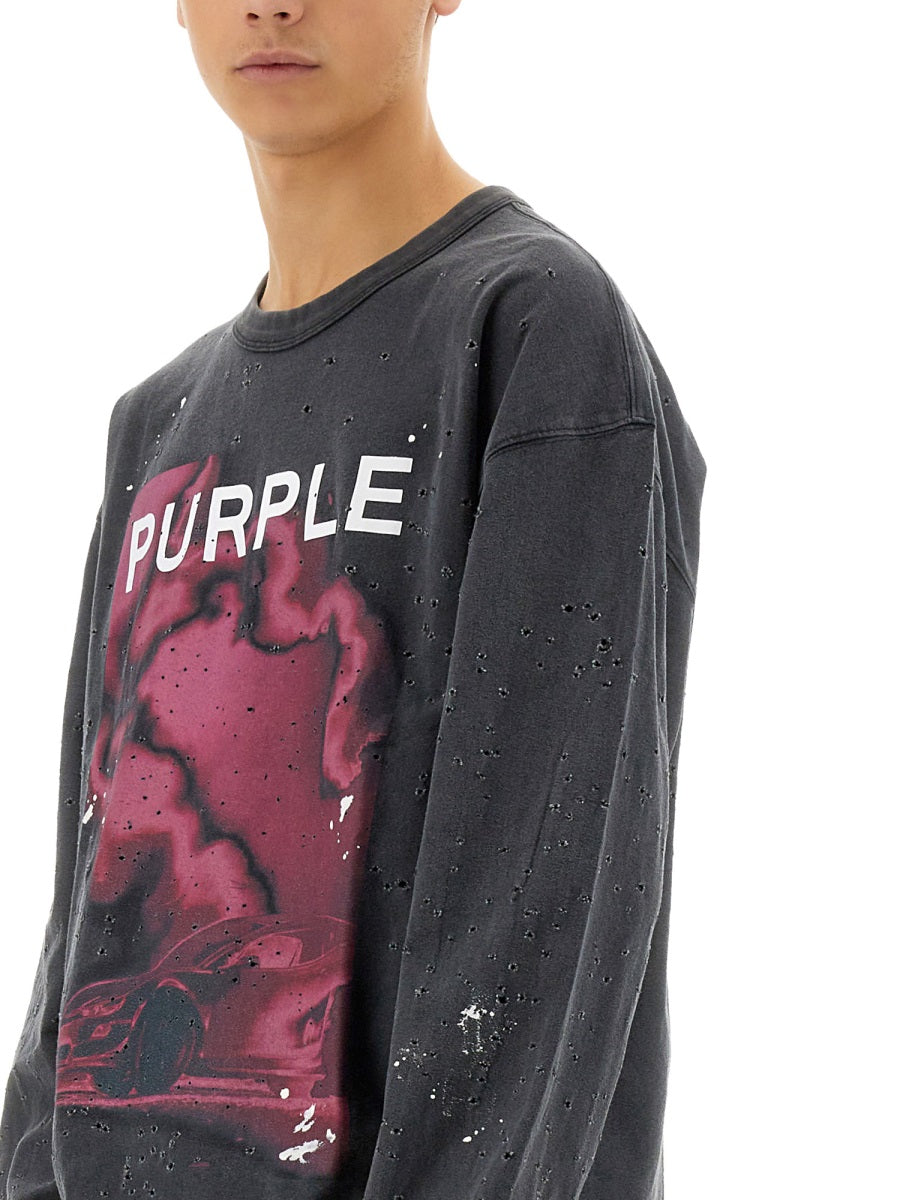 Purple Brand Sweatshirts - Black | Wanan Luxury
