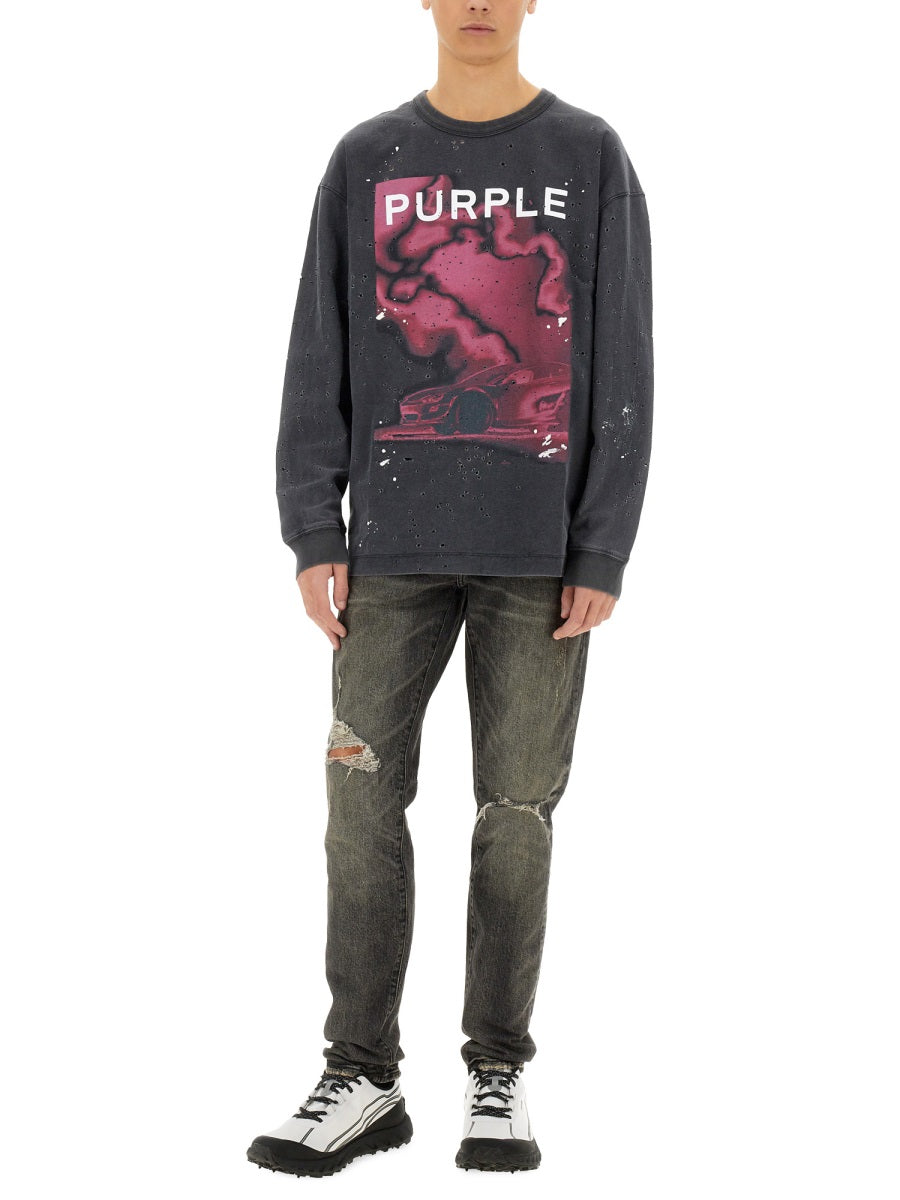 Purple Brand Sweatshirts - Black | Wanan Luxury