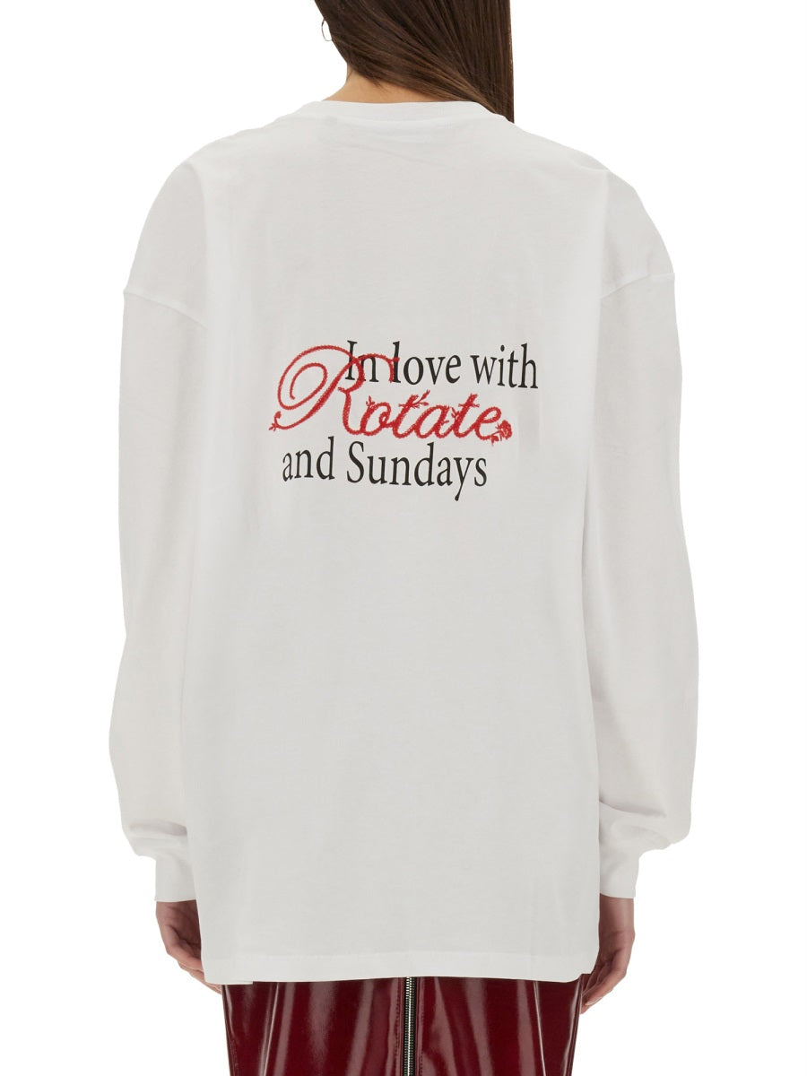 Rotate Birger Christensen T shirts - White | Wanan Luxury