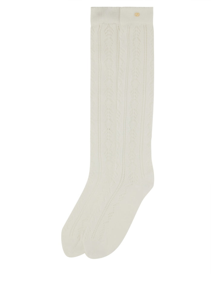 Valentino Garavani Socks - White | Wanan Luxury