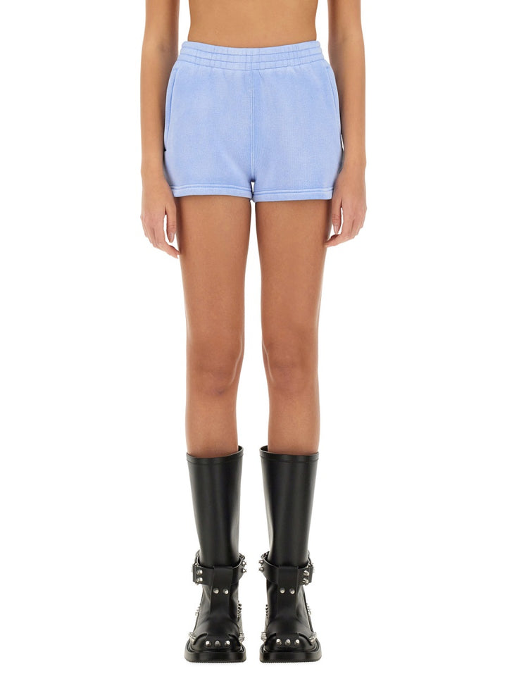 Alexander Wang Shorts - White, Light Blue | Wanan Luxury