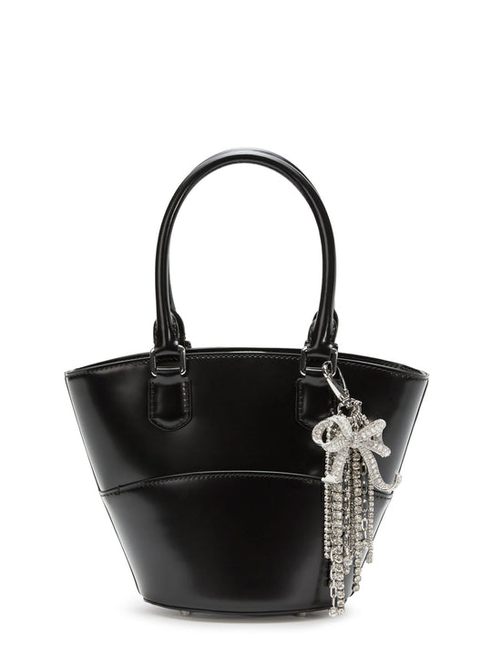 Leather Shoulder Bag With Charms