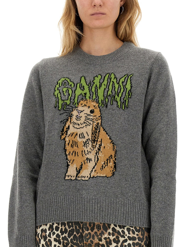 Ganni Sweaters - Grey | Wanan Luxury