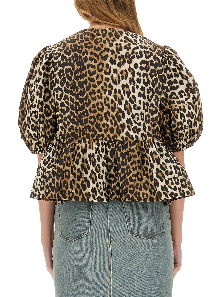 Ganni Tops - Animal Print | Wanan Luxury