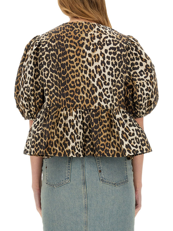Ganni Tops - Animal Print | Wanan Luxury