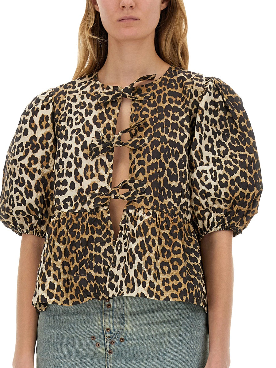 Ganni Tops - Animal Print | Wanan Luxury